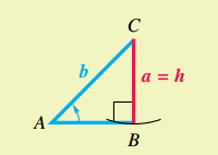 Oblique Triangle with Acute angle
