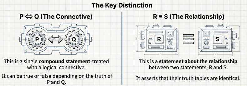 The Bicondition and Logical Equivalence Distinction