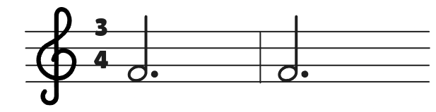 Dotted Half Note